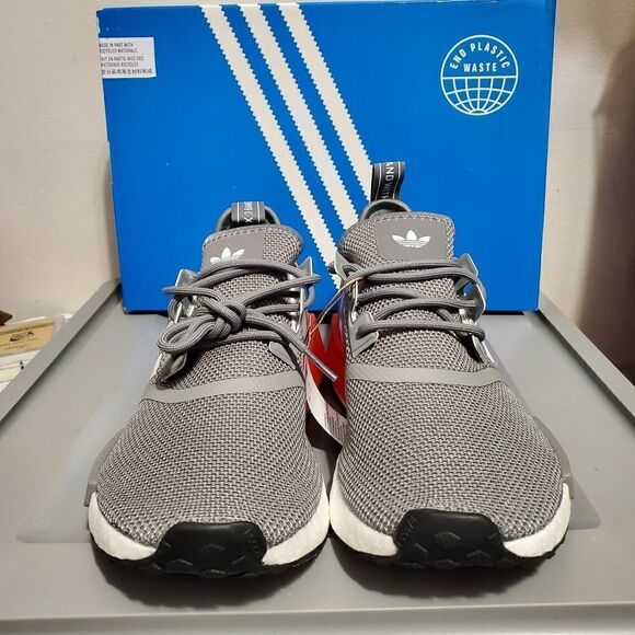 Adidas Mens Sz 9 NMD R1 Grey /White/ Red GY4874 Boost Ultraboost Sneak… - Picture 3 of 14
